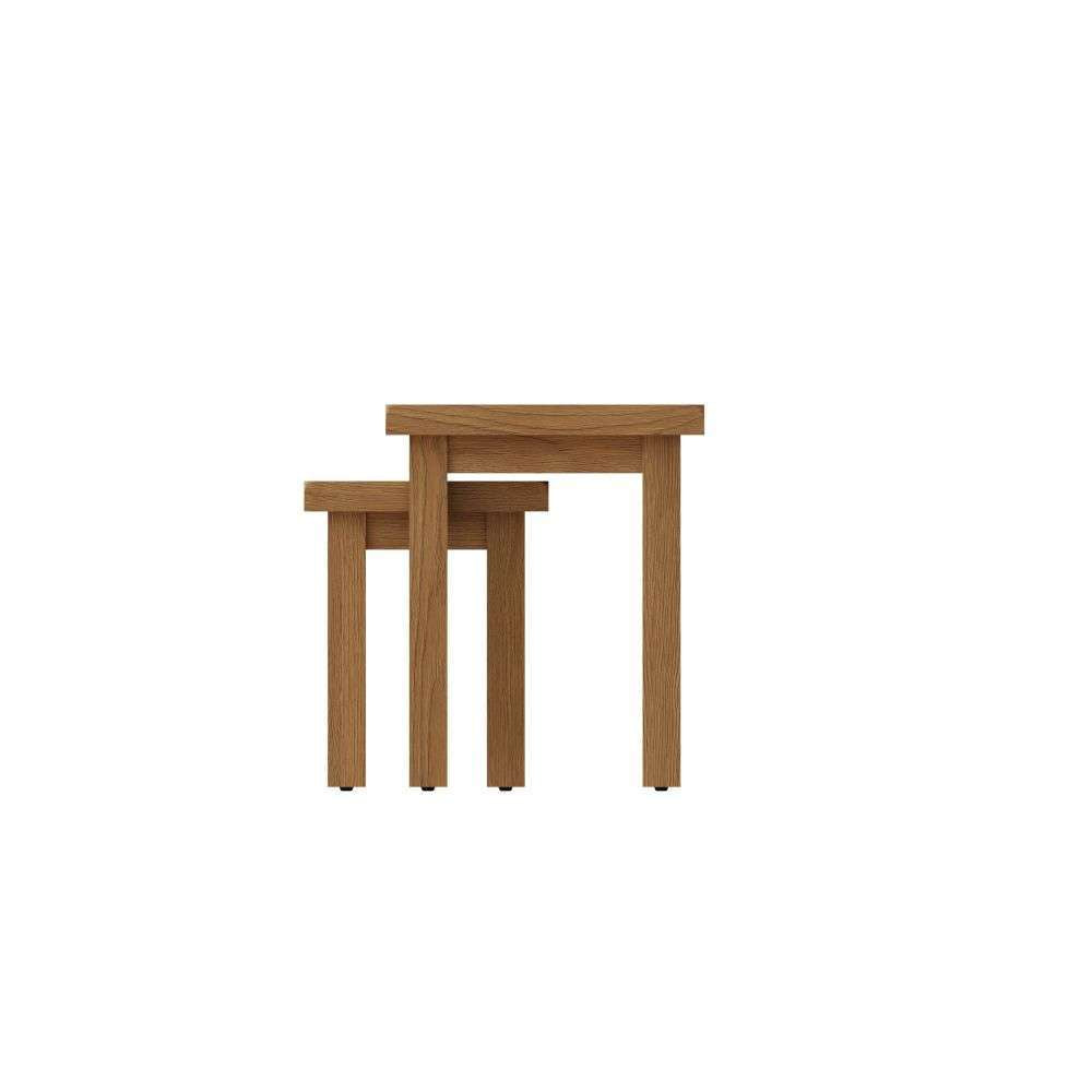 Essentials	CO Dining & Occasional	Nest Of 2 Tables Medium Oak finish