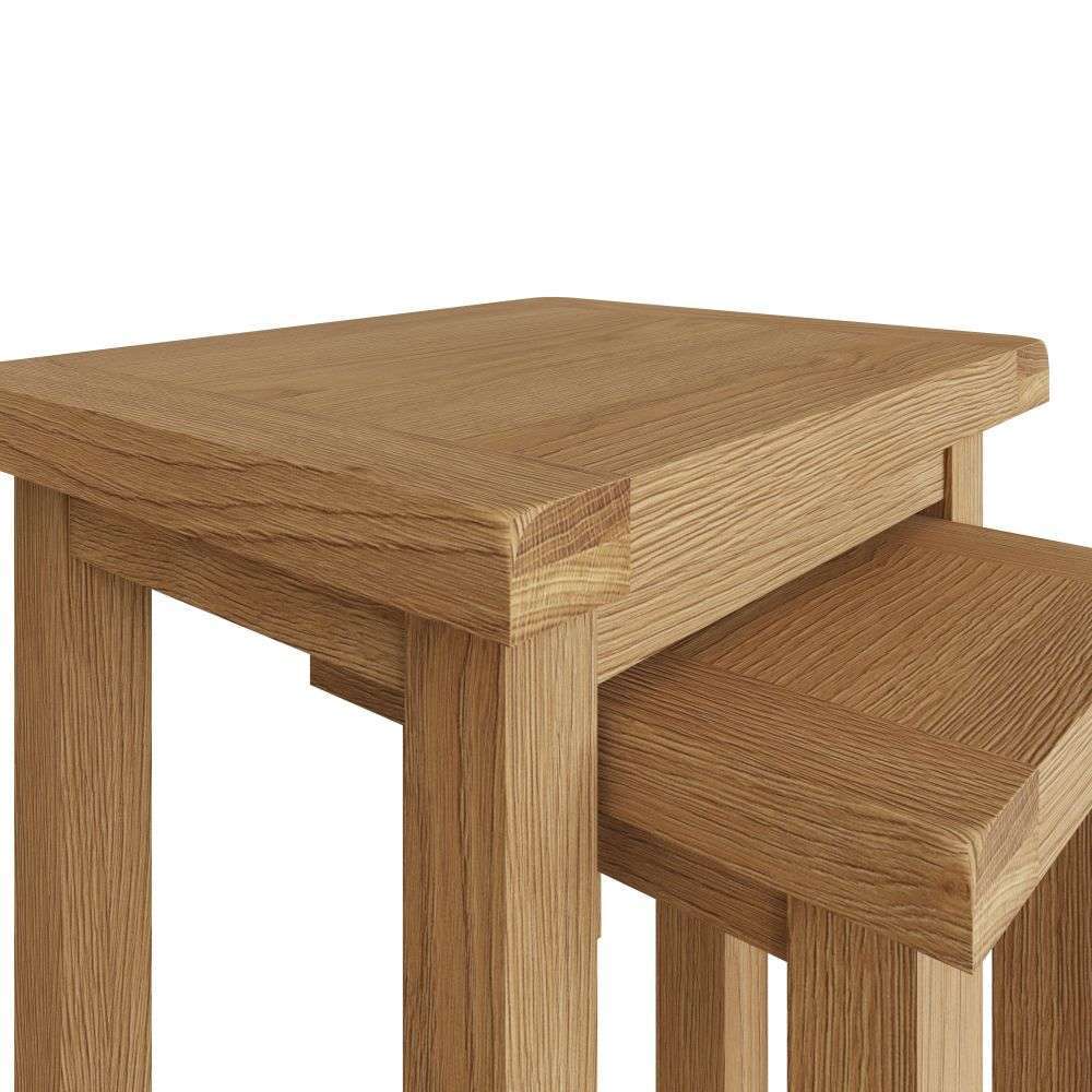 Essentials	CO Dining & Occasional	Nest Of 2 Tables Medium Oak finish