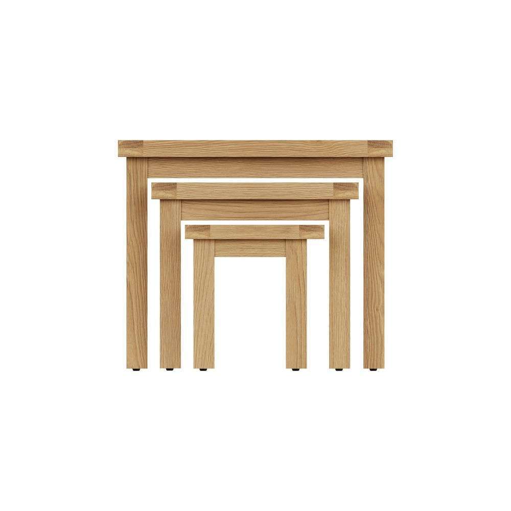 Essentials	CO Dining & Occasional	Nest Of 3 Tables Medium Oak finish