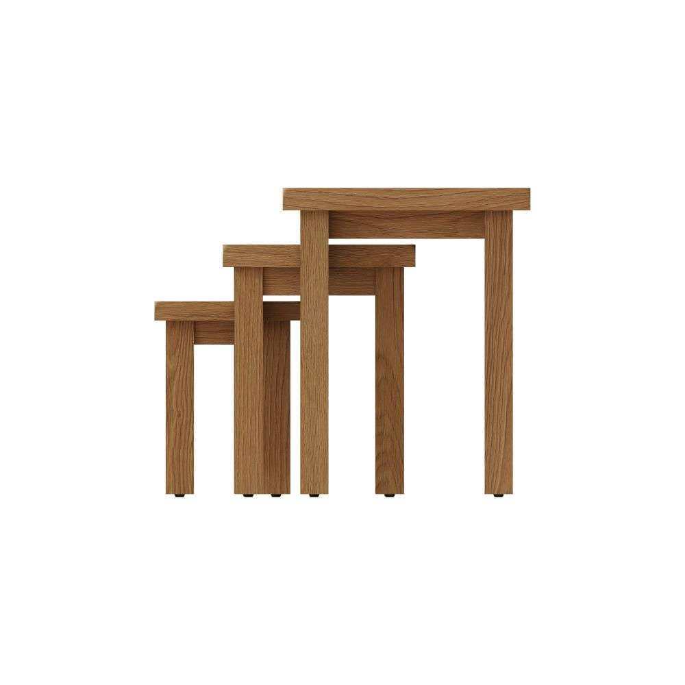 Essentials	CO Dining & Occasional	Nest Of 3 Tables Medium Oak finish