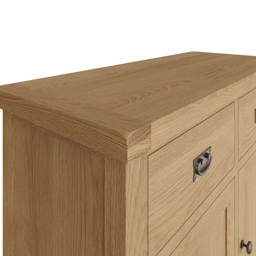 Essentials CO Dining & Occasional 2 Door 2 Drawer Sideboard Medium Oak finish