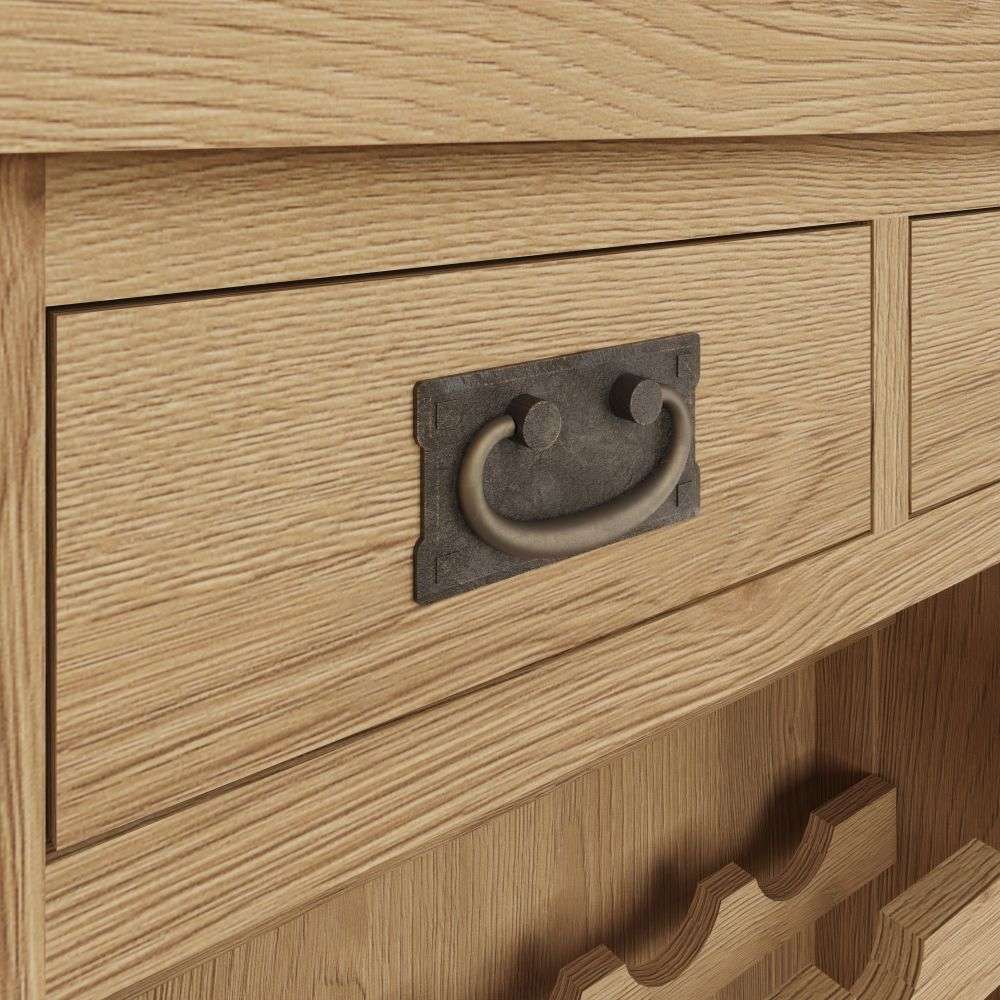 Essentials CO Dining & Occasional Small Wine Rack Medium Oak finish