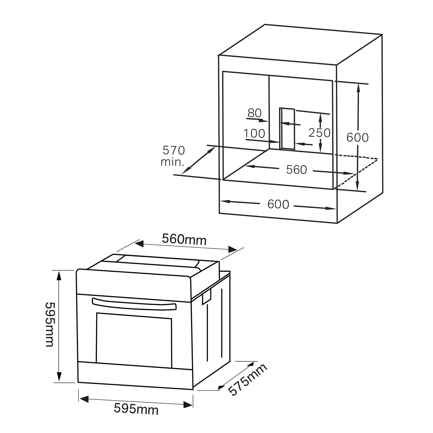 Montpellier Single Multifunction Oven - SFO74B