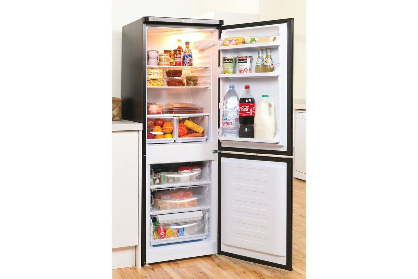 Indesit 60/40 Fridge Freezer - Black - IBD5515B1