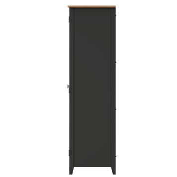 Essentials 2 Door Full Hanging Wardrobe - Grey