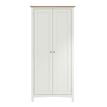 Essentials 2 Door Full Hanging Wardrobe - White