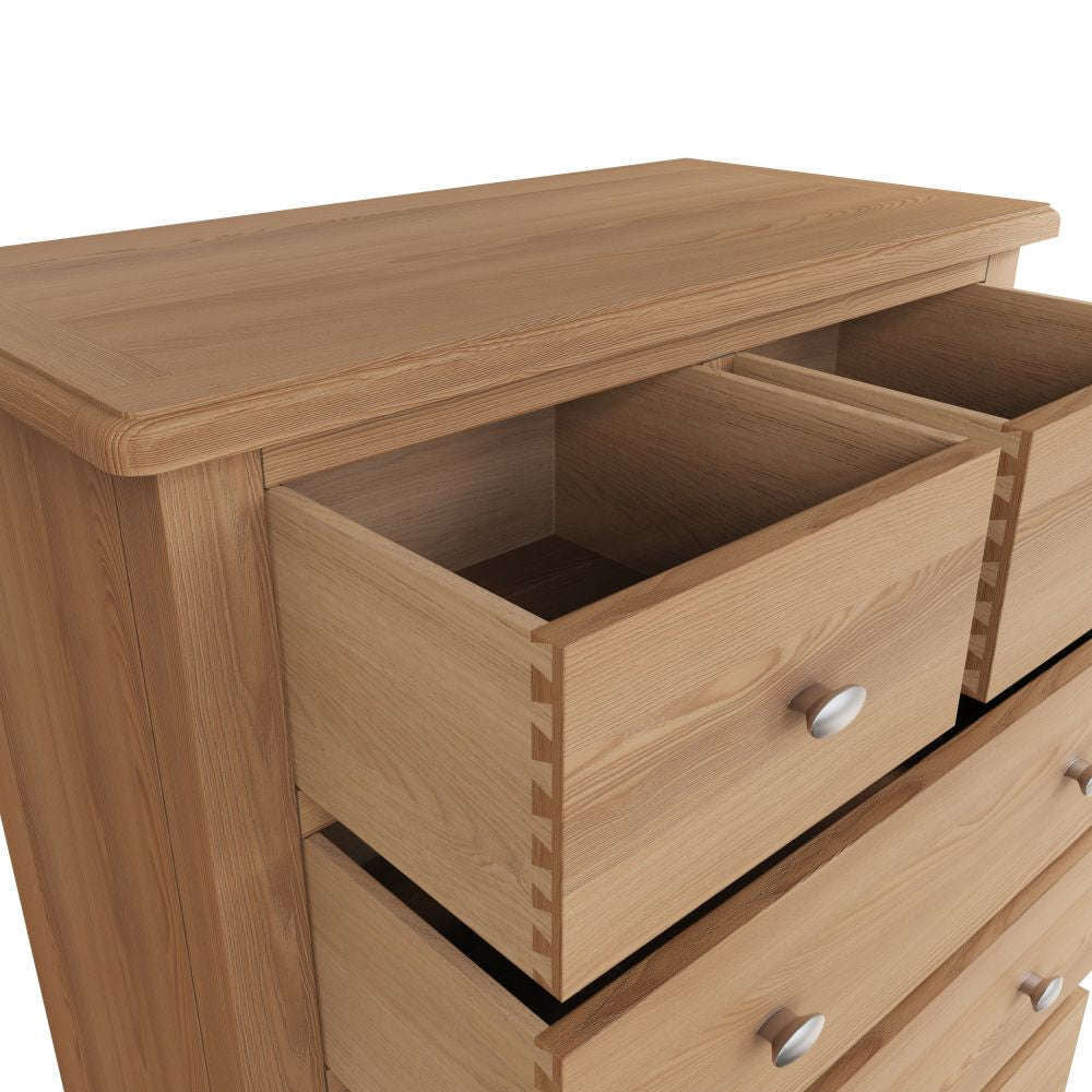 Essentials GAO Bedroom 2 Over 3 Chest Light oak