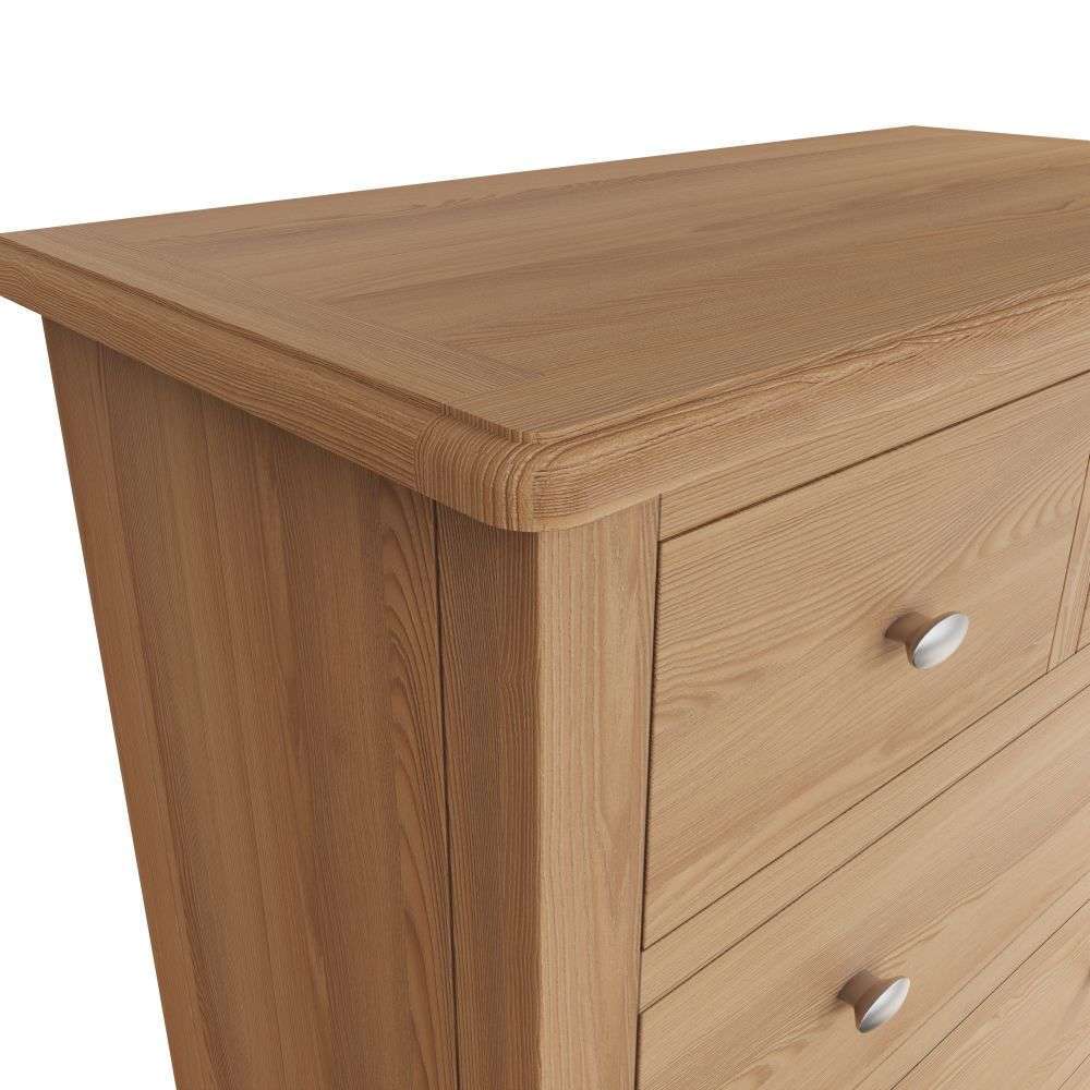Essentials GAO Bedroom 2 Over 3 Chest Light oak