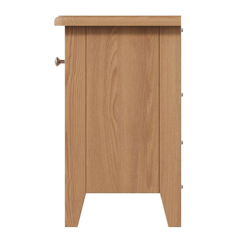 Essentials GAO Dining & Occasional 1 Drawer 1 Basket Unit Light oak