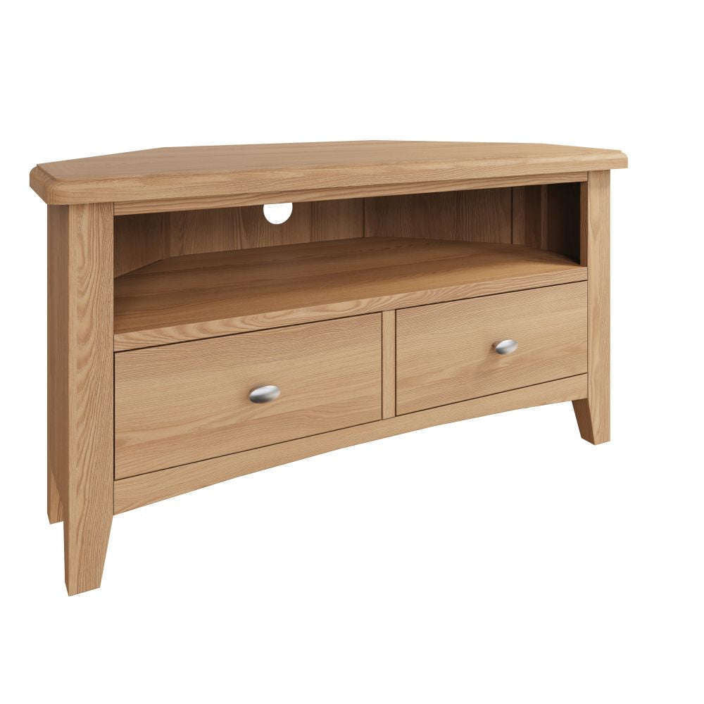 Essentials	GAO Dining & Occasional Corner TV Unit Light oak