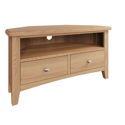 Essentials GAO Dining & Occasional Corner TV Unit Light oak
