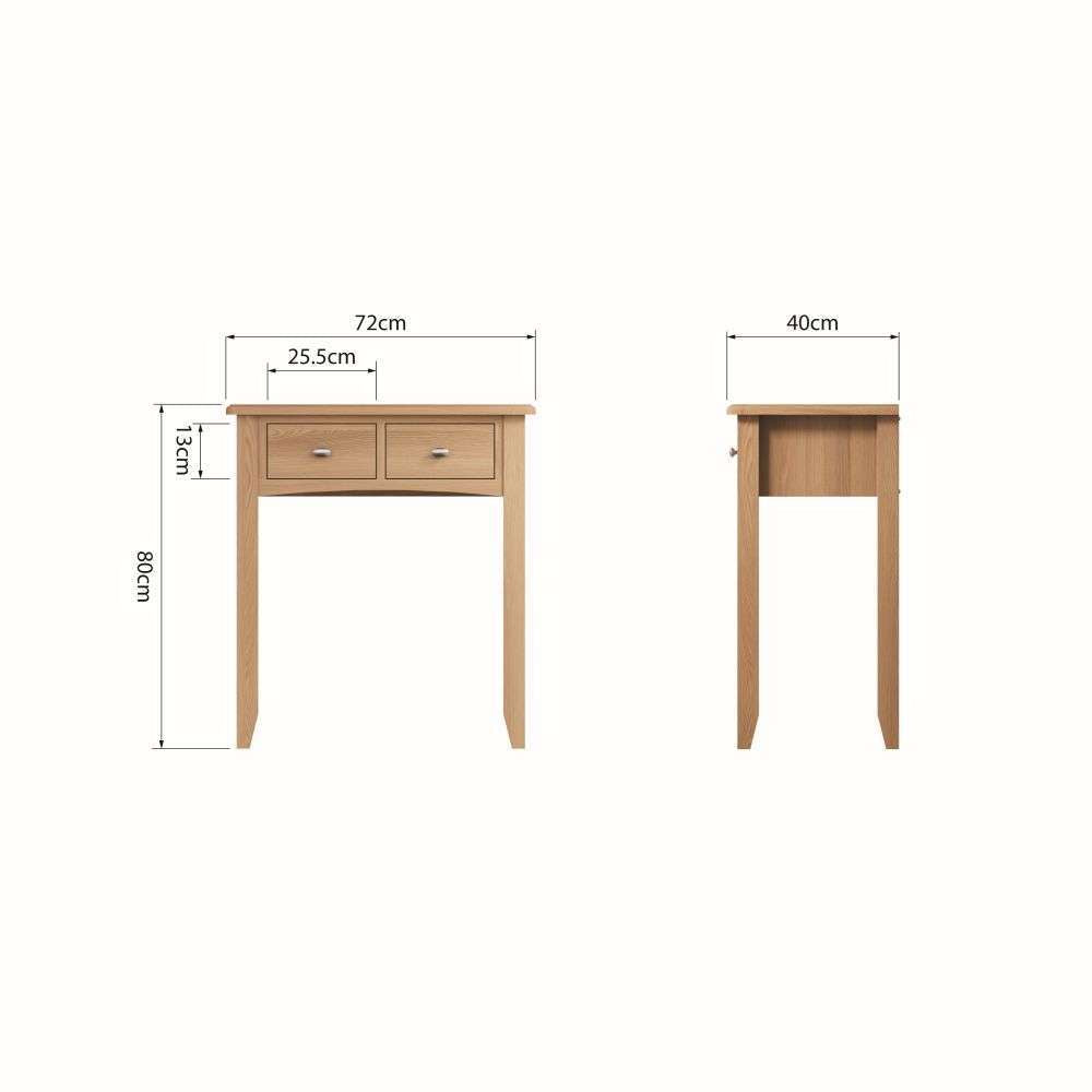 Essentials GAO Bedroom Dressing Table Light oak