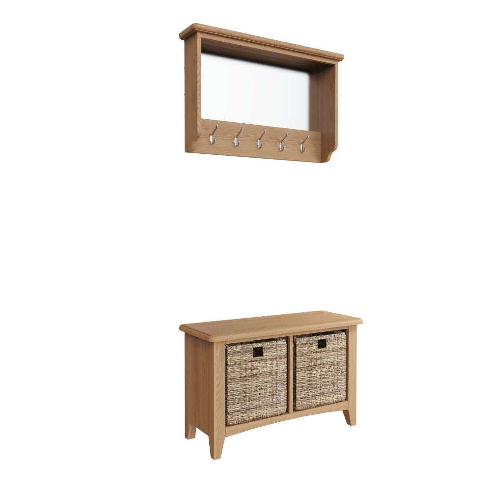 Essentials GAO Dining & Occasional Hall Bench Light oak
