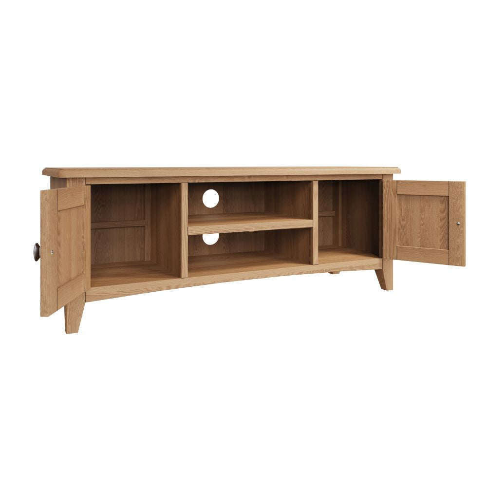 Essentials	GAO Dining & Occasional Large TV Unit Light oak