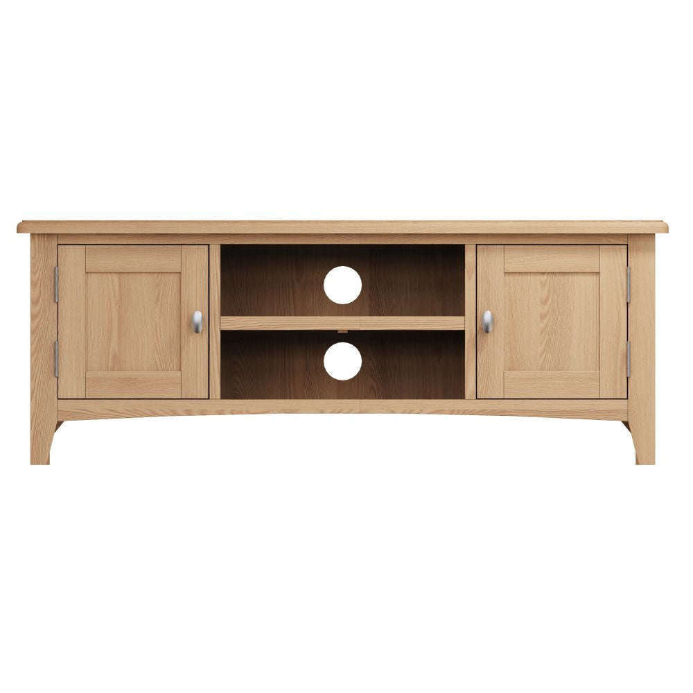 Essentials GAO Dining & Occasional Large TV Unit Light oak