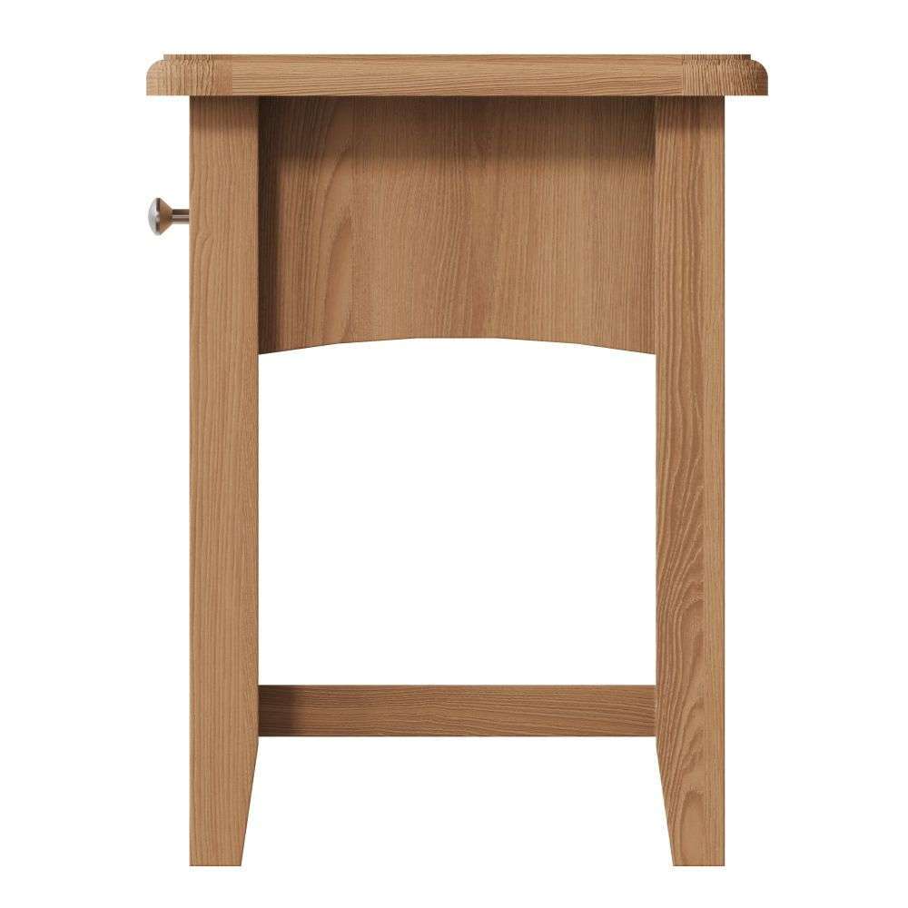 Essentials GAO Dining & Occasional 1 Drawer Lamp Table Light oak