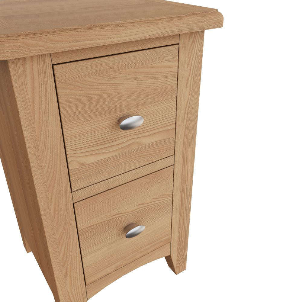 Essentials	GAO Bedroom	Small Bedside Cabinet Light oak