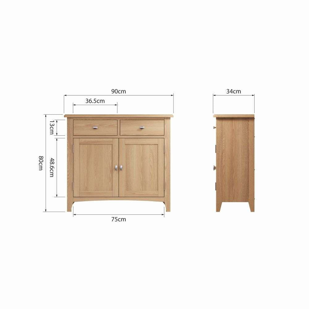 Essentials GAO Dining & Occasional Sideboard Light oak
