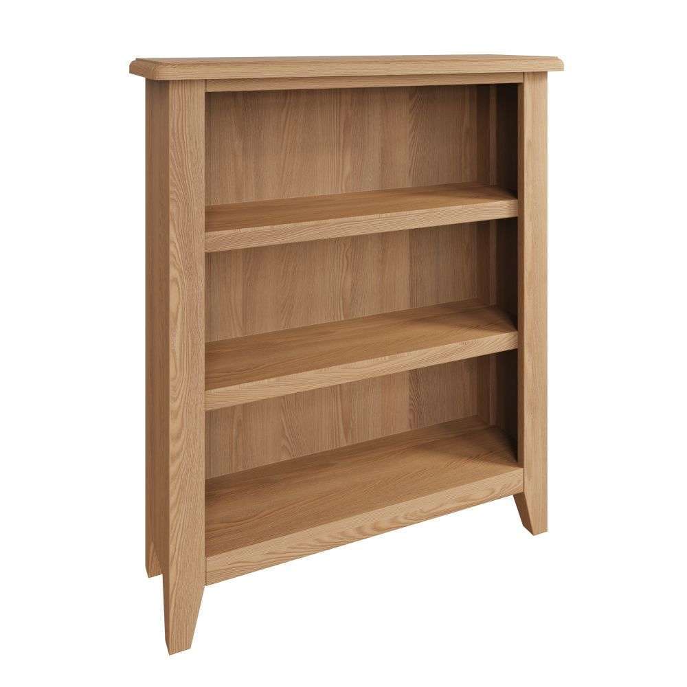 Essentials GAO Dining & Occasional Small Wide Bookcase Light oak
