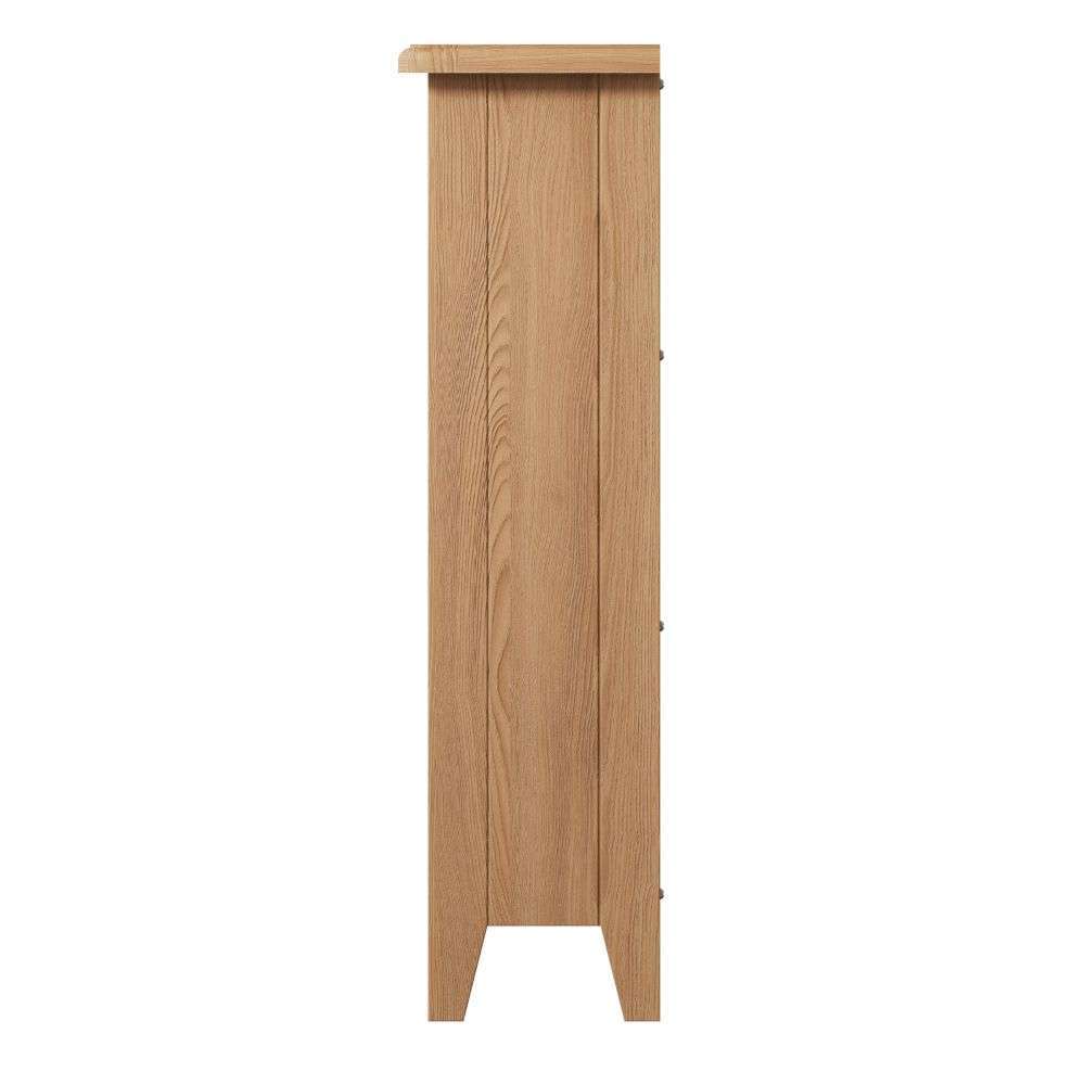 Essentials GAO Dining & Occasional Small Wide Bookcase Light oak