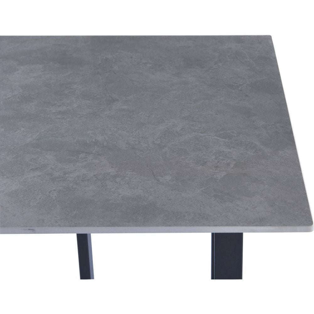 Essentials Dining Tables 1.4m Sintered Stone Top Dining Table Grey