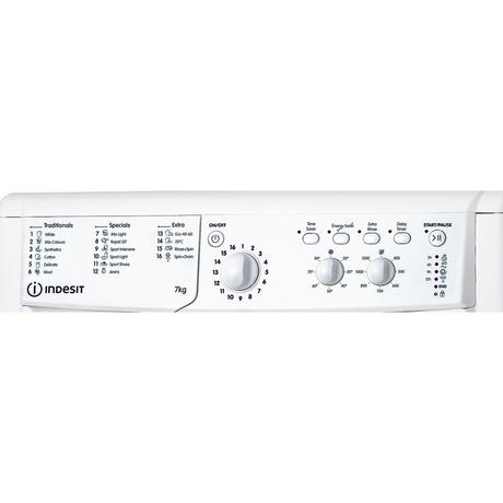 Indesit 7Kg 1200 Spin Washing Machine White - IWC71252WUKN
