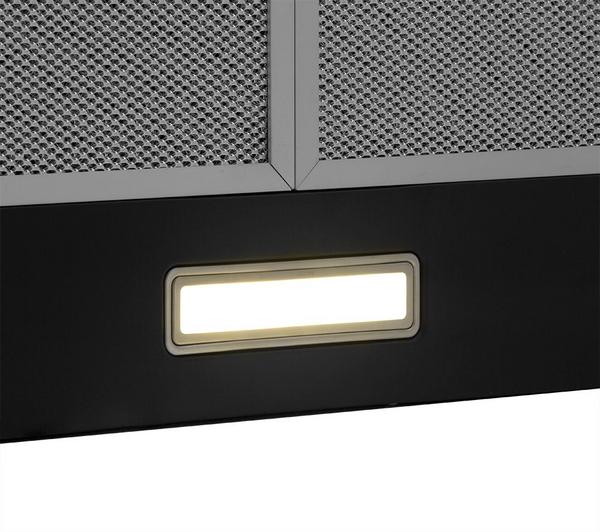 Candy CCE60NN 60cm Chimney Cooker Hood, 3 Speed Extraction, LED Lighting, Black