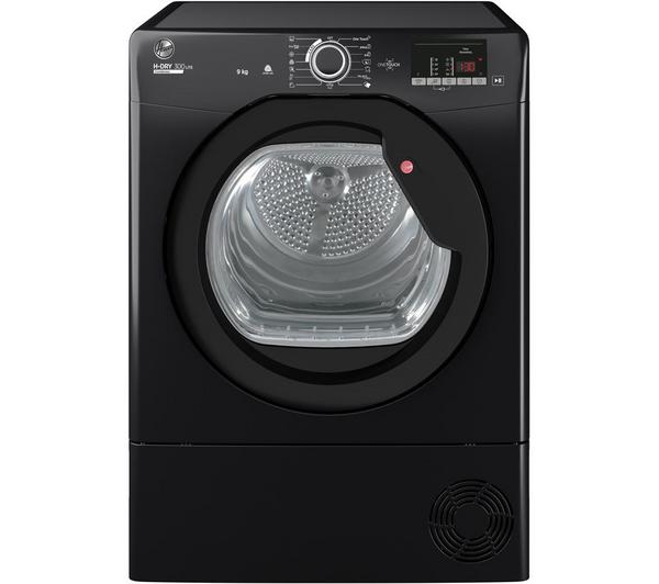 Hoover Limited 9Kg Condenser Tumble Dryer Black - HLEC9DGB-80