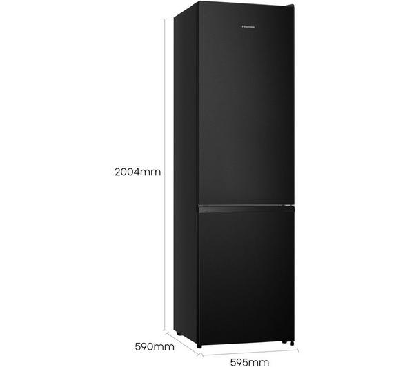 Hisense 60/40 Freestanding Fridge Freezer – RB435N4BFE, 336L, Frost Free, Black Stainless Steel