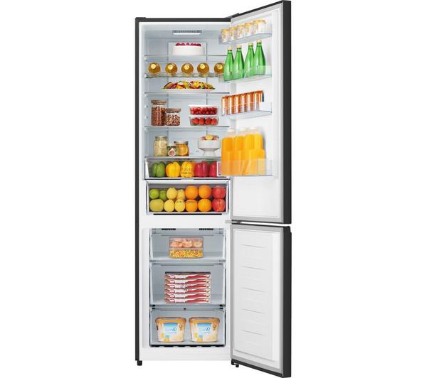 Hisense 60/40 Freestanding Fridge Freezer – RB435N4BFE, 336L, Frost Free, Black Stainless Steel