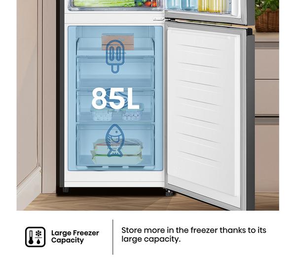 Hisense RB327N4BBE 50/50 Fridge Freezer (Black & Steel)