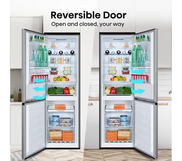 Hisense 60/40 Freestanding Fridge Freezer – RB390N4WCE, 300L, Frost Free, Stainless Steel