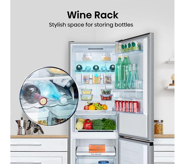 Hisense 60/40 Freestanding Fridge Freezer – RB390N4WCE, 300L, Frost Free, Stainless Steel