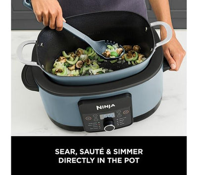 Ninja Foodi PossibleCooker 8-in-1 Slow Cooker (Sea Salt Grey) – Model MC1001UK