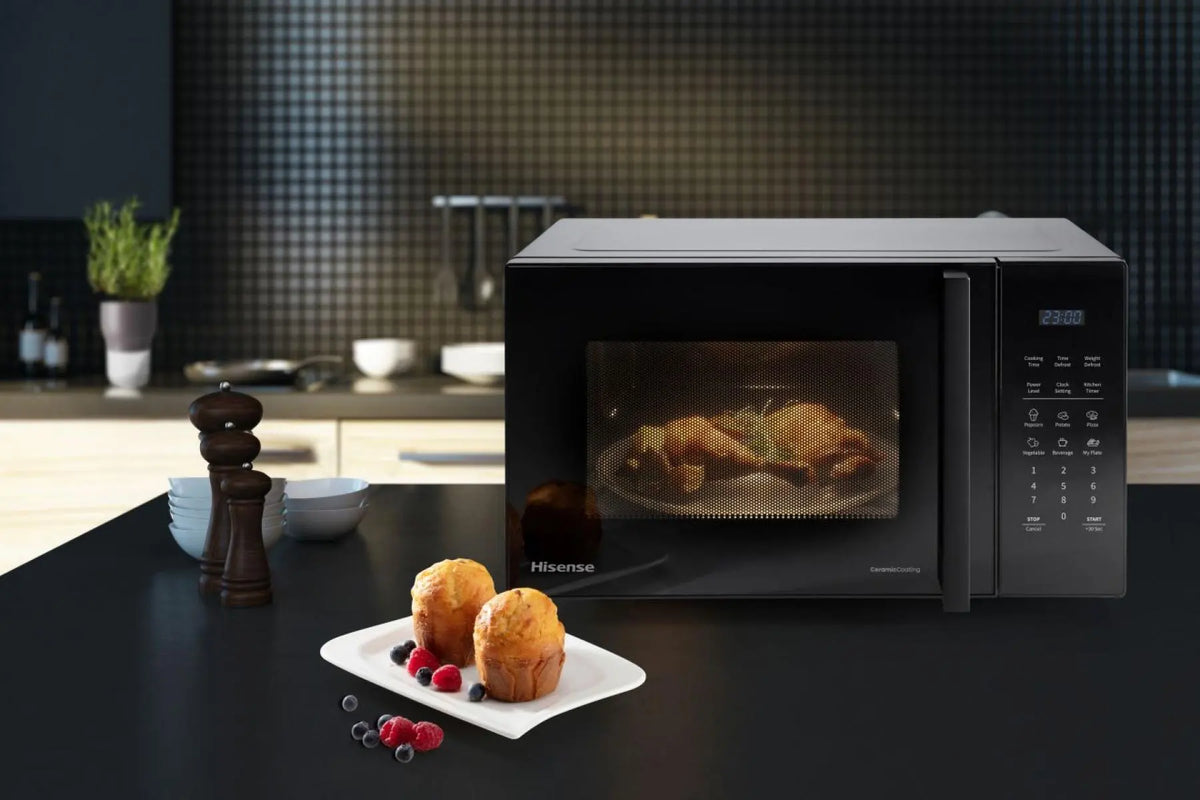 Hisense H23MOBS5HUK 23L 900W Digital Microwave with Touch Control – Black