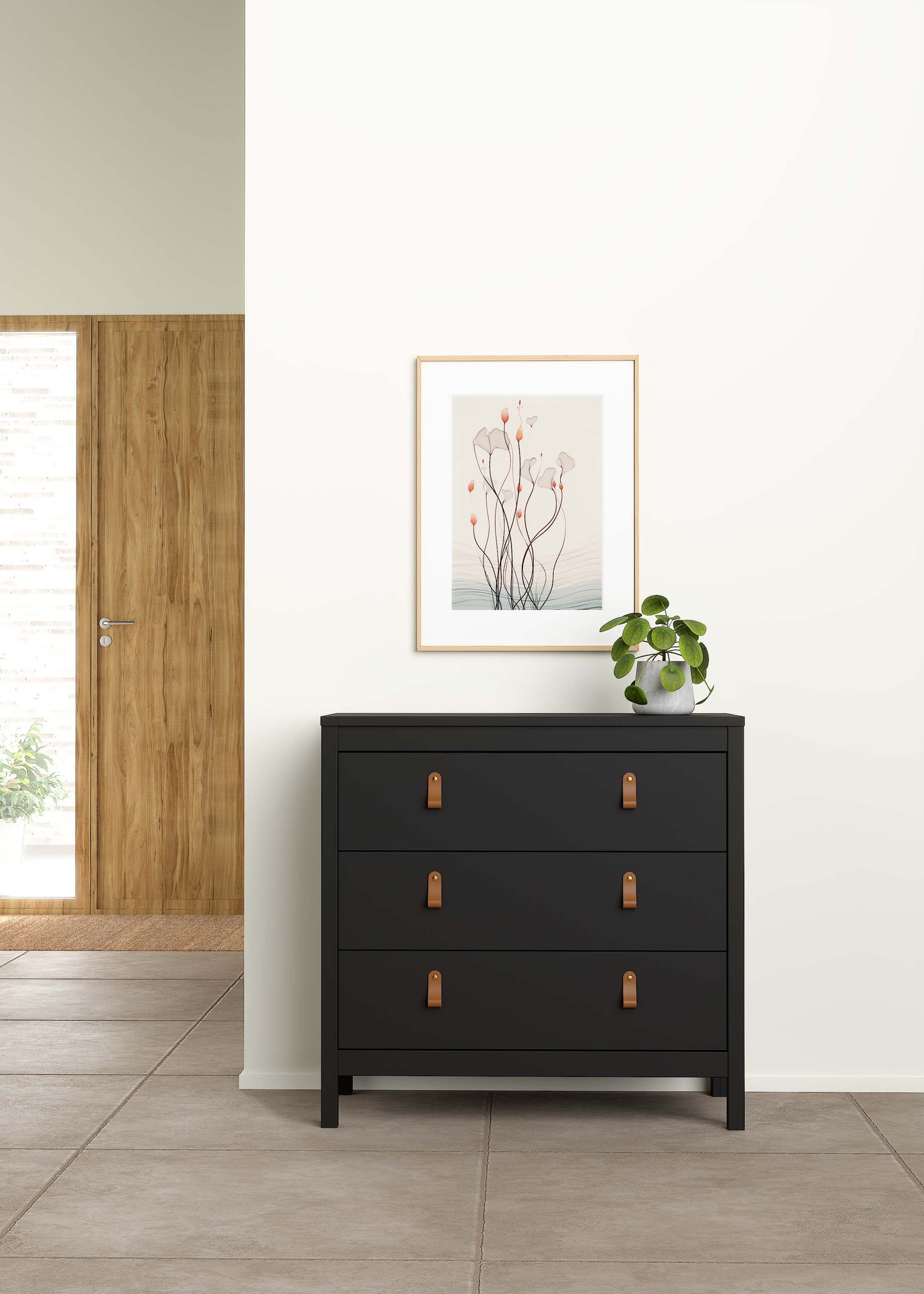 Madrid 3 Drawer Chest - Black - 79662gmgm