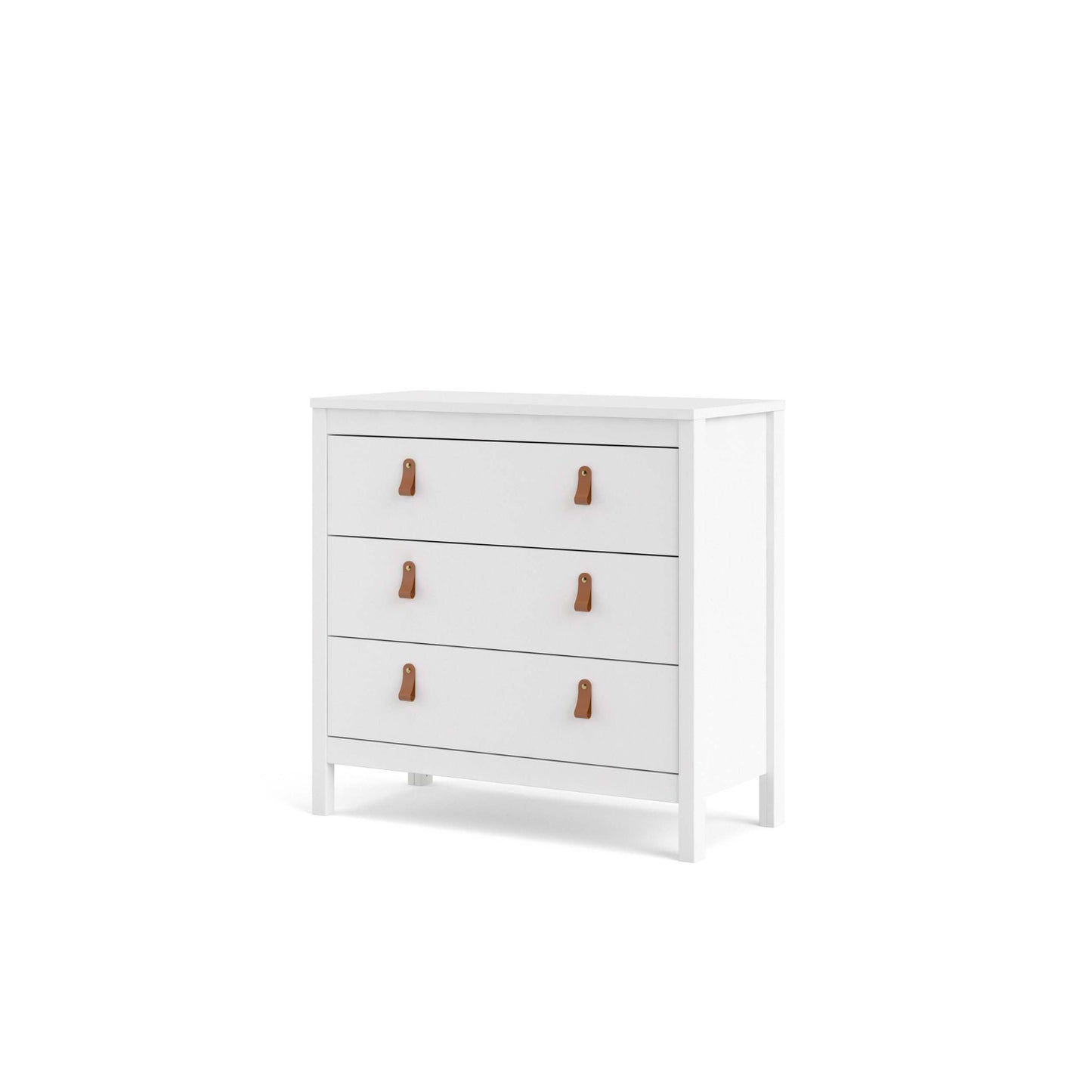 Madrid 3 Drawer Chest - White - 796624949
