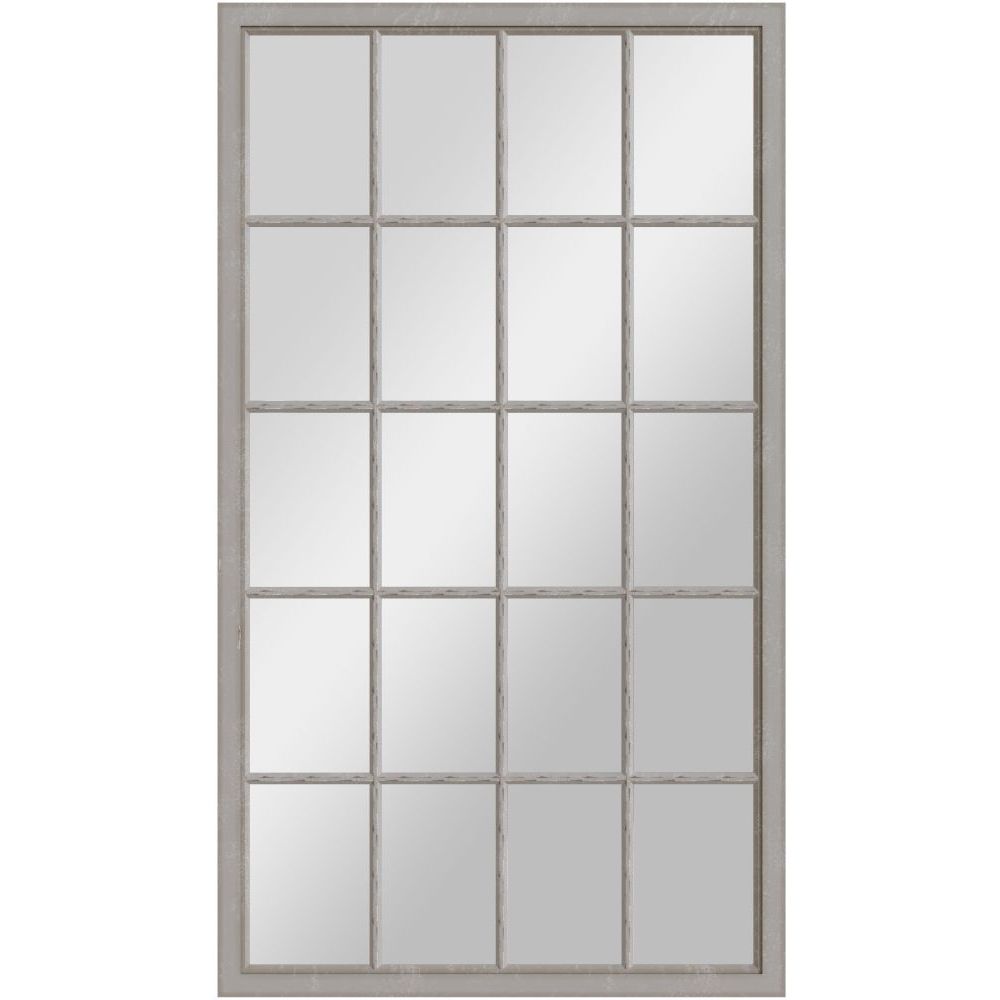 Essentials Mirror Collection Leaner Window Mirror Distressed Grey