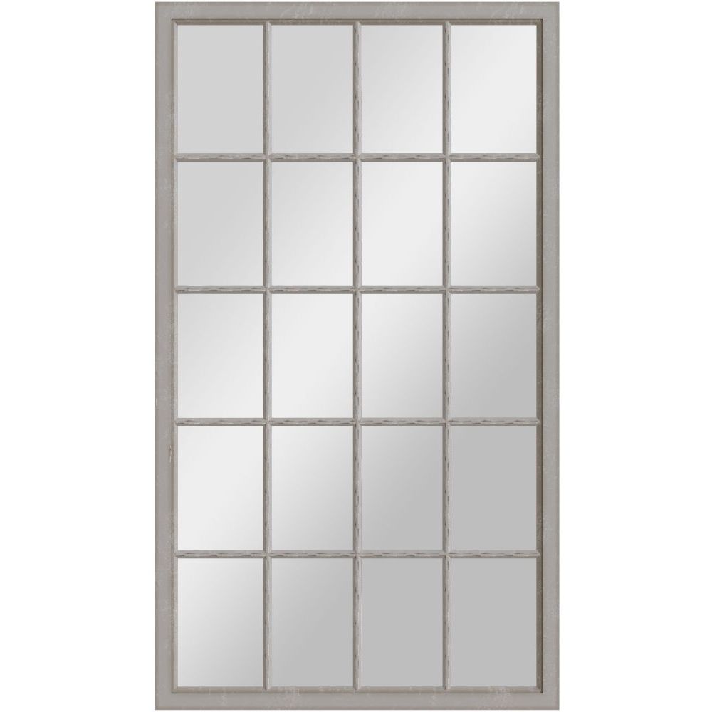 Essentials	Mirror Collection Leaner Window Mirror Distressed Grey