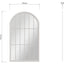 Essentials	Mirror Collection Large Arched Window Mirror Distressed White