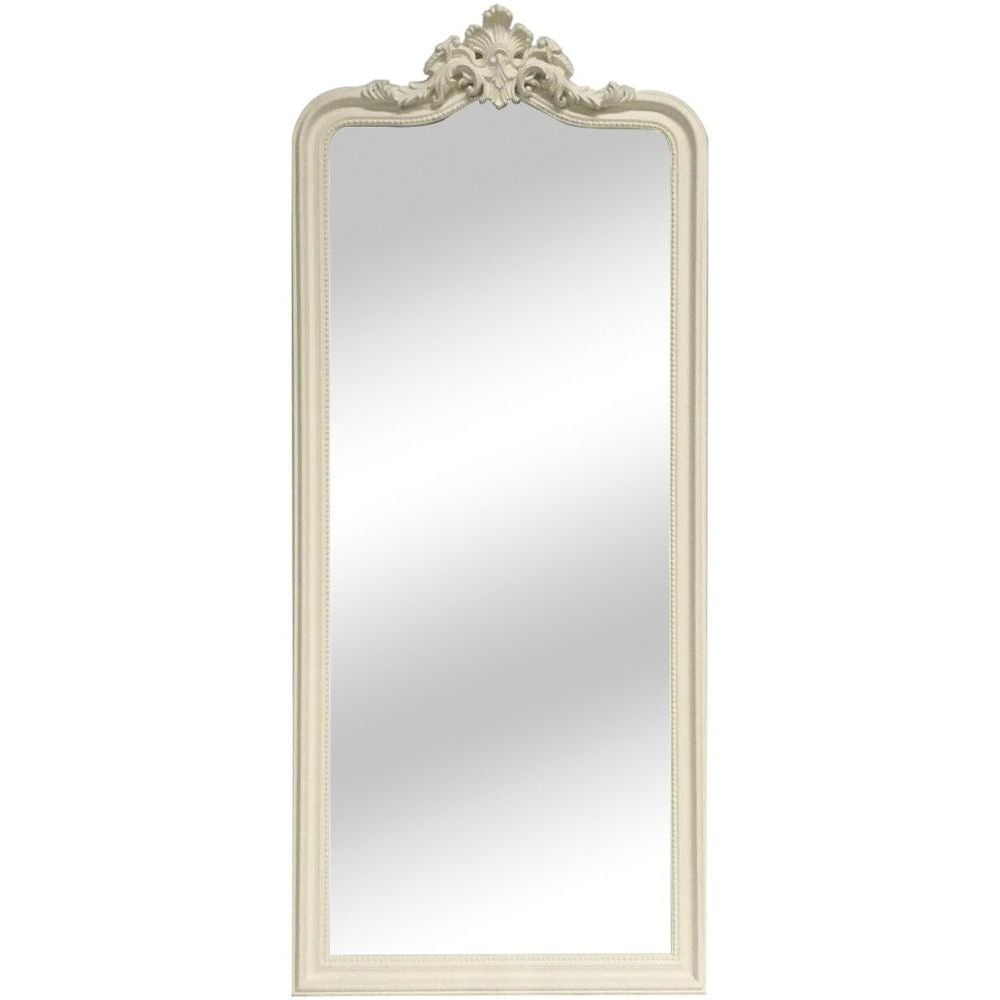 Essentials Mirror Collection Ornate Leaner Mirror Cream