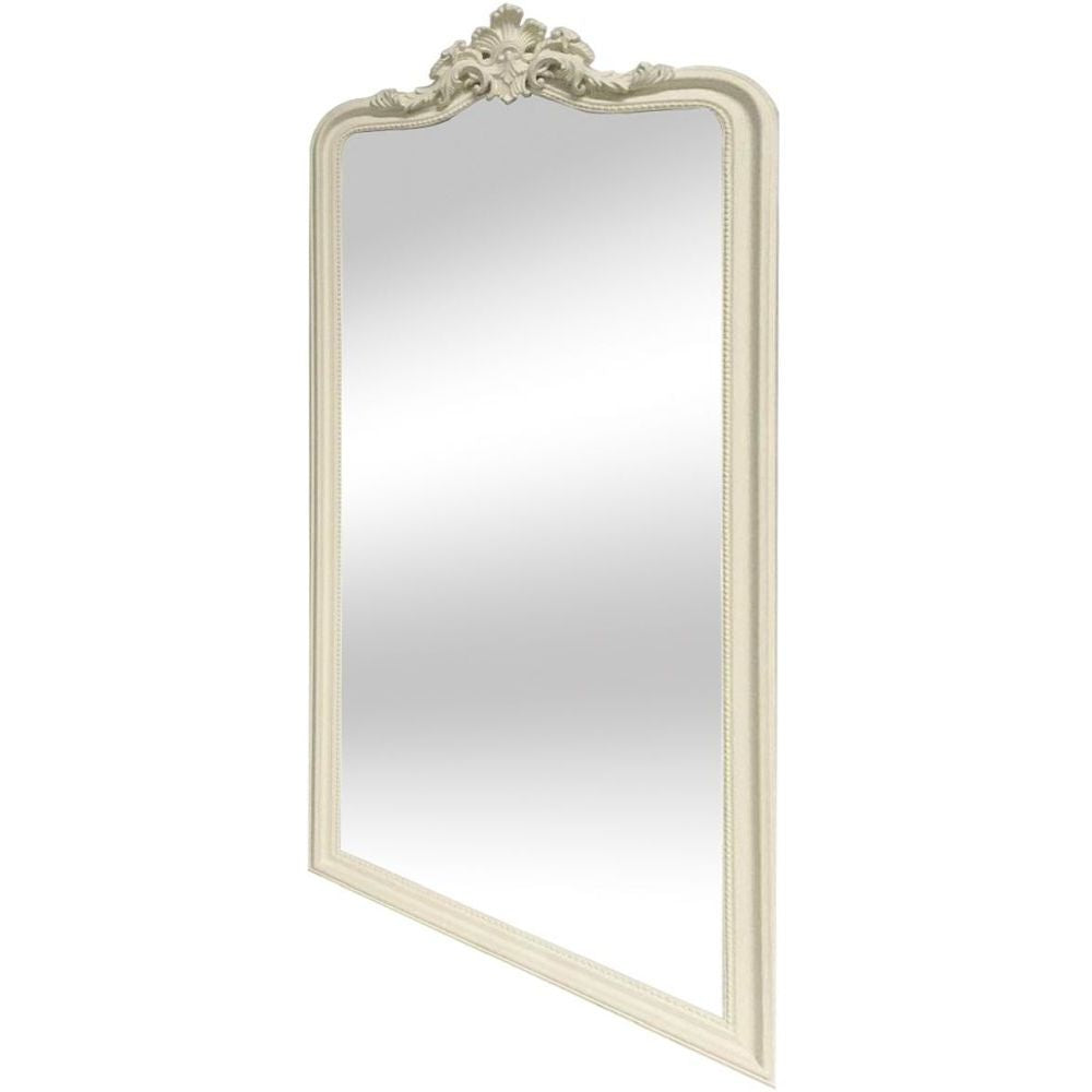 Essentials Mirror Collection Ornate Leaner Mirror Cream