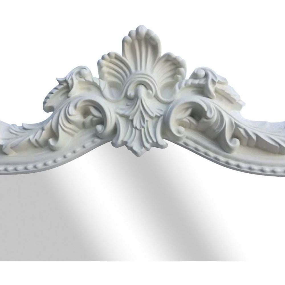 Essentials Mirror Collection Ornate Leaner Mirror Cream