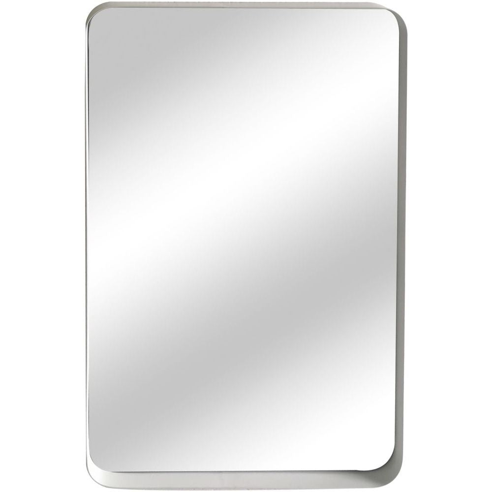 Essentials Mirror Collection Iron Framed Mirror White
