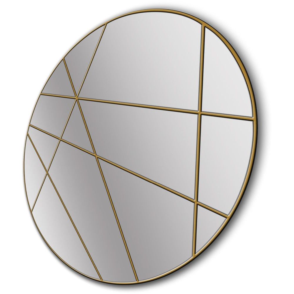 Essentials Mirror Collection Iron Framed Mirror Gold