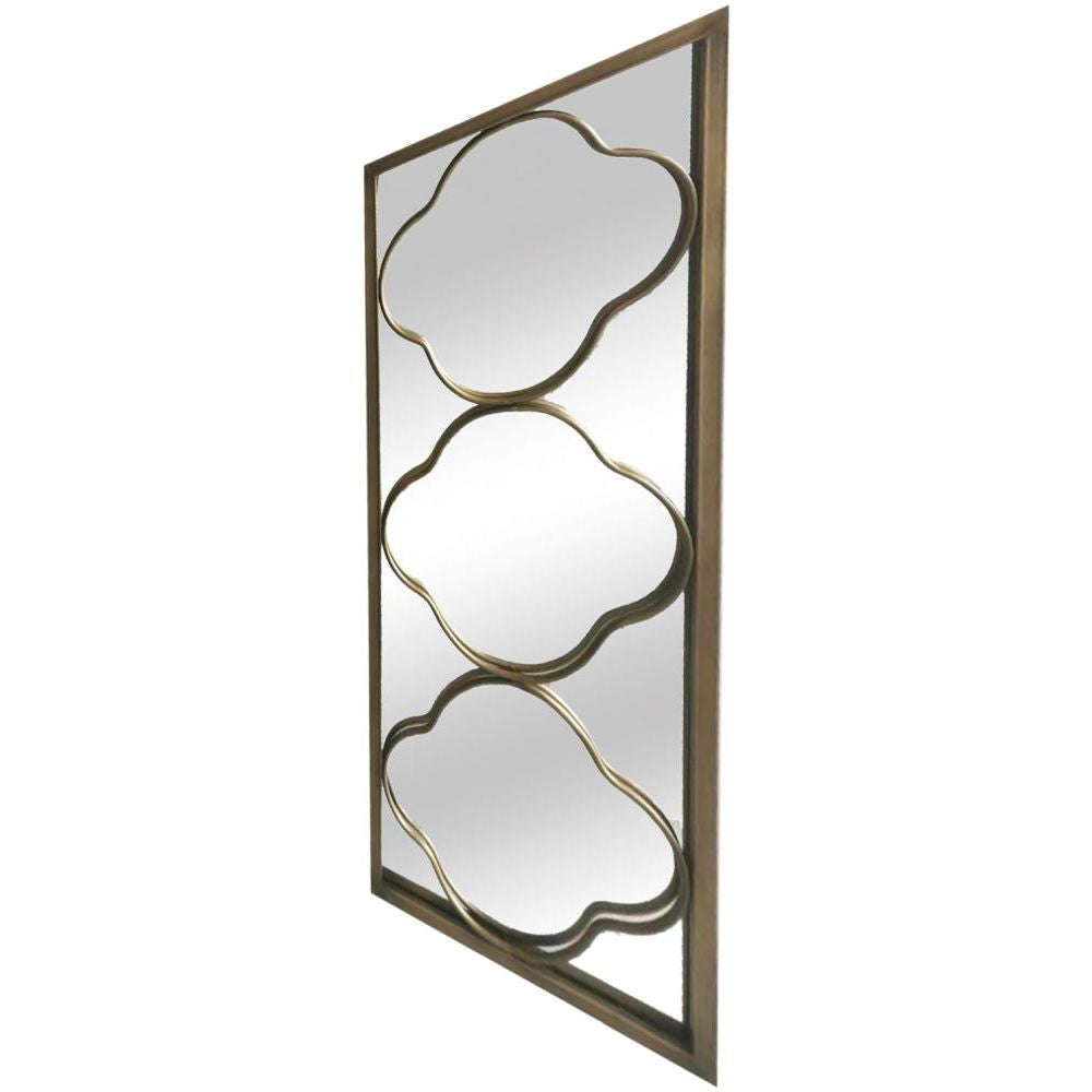 Essentials Mirror Collection Iron Framed Mirror Gold