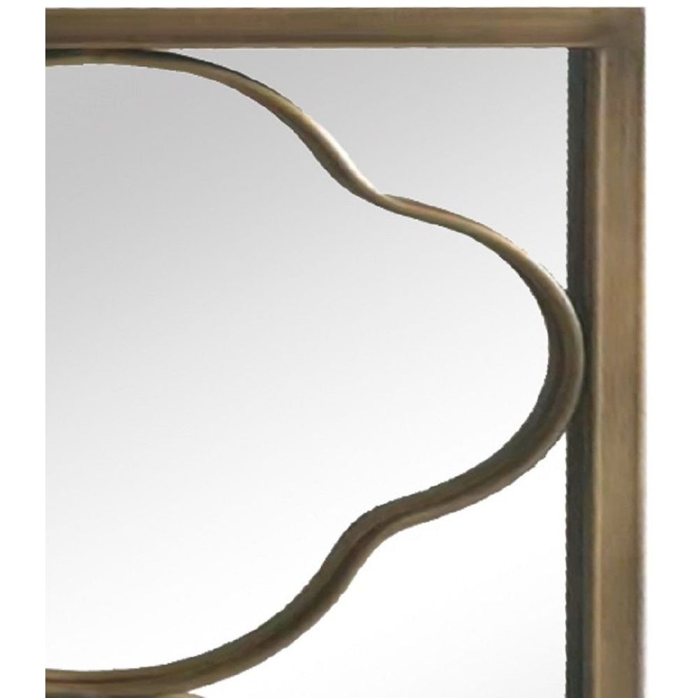 Essentials Mirror Collection Iron Framed Mirror Gold