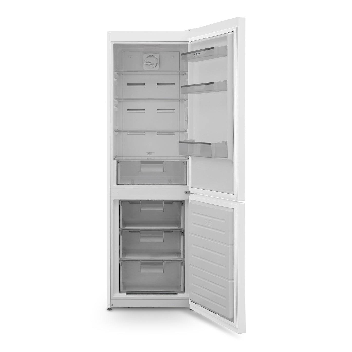 Montpellier MNF1860W No Frost Fridge Freezer in White