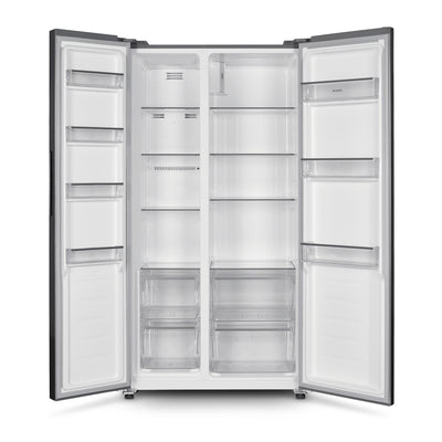 Montpellier MSBS442X American Style Side by Side Fridge Freezer in Inox