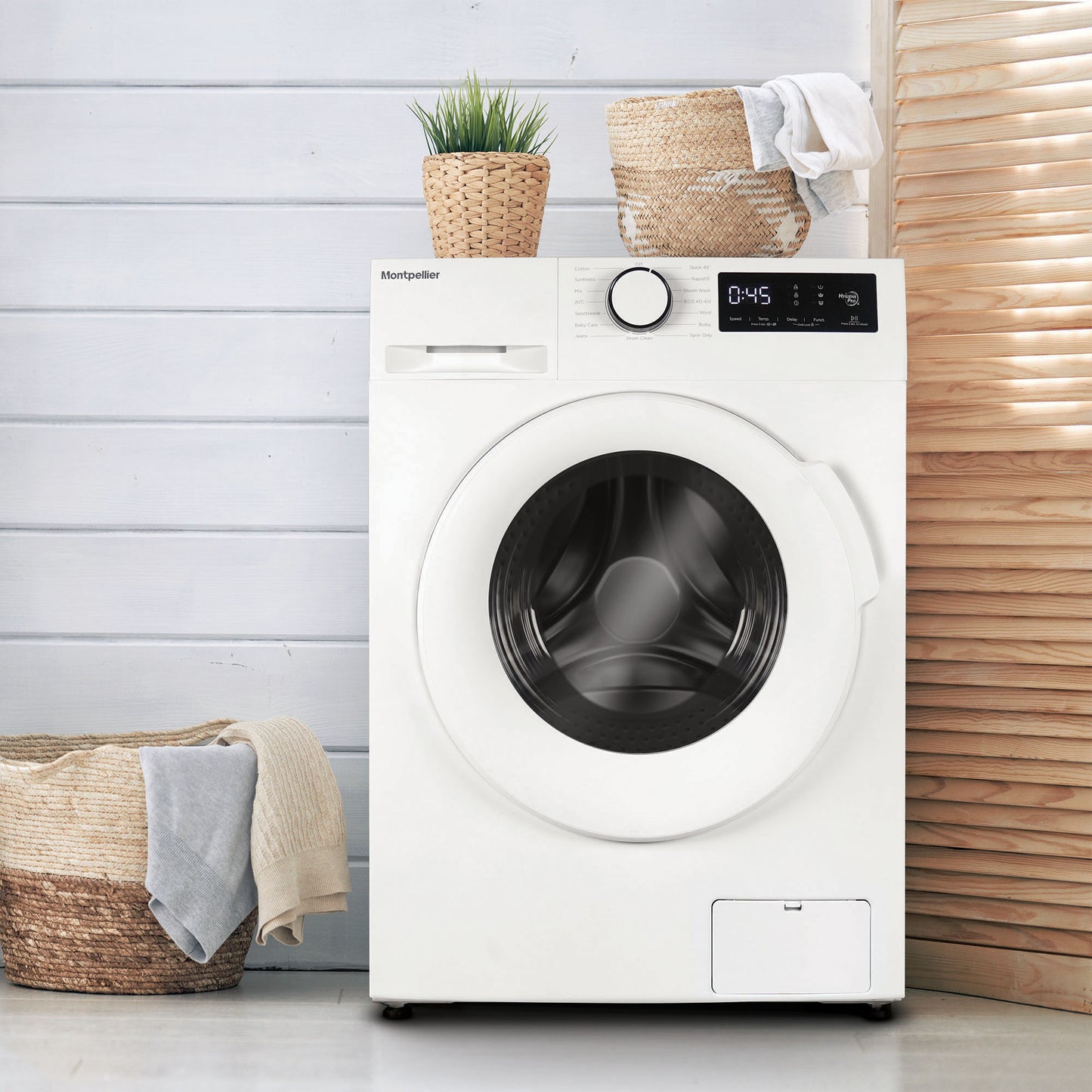 Montpellier MWM1214W 12kg Washing Machine in White